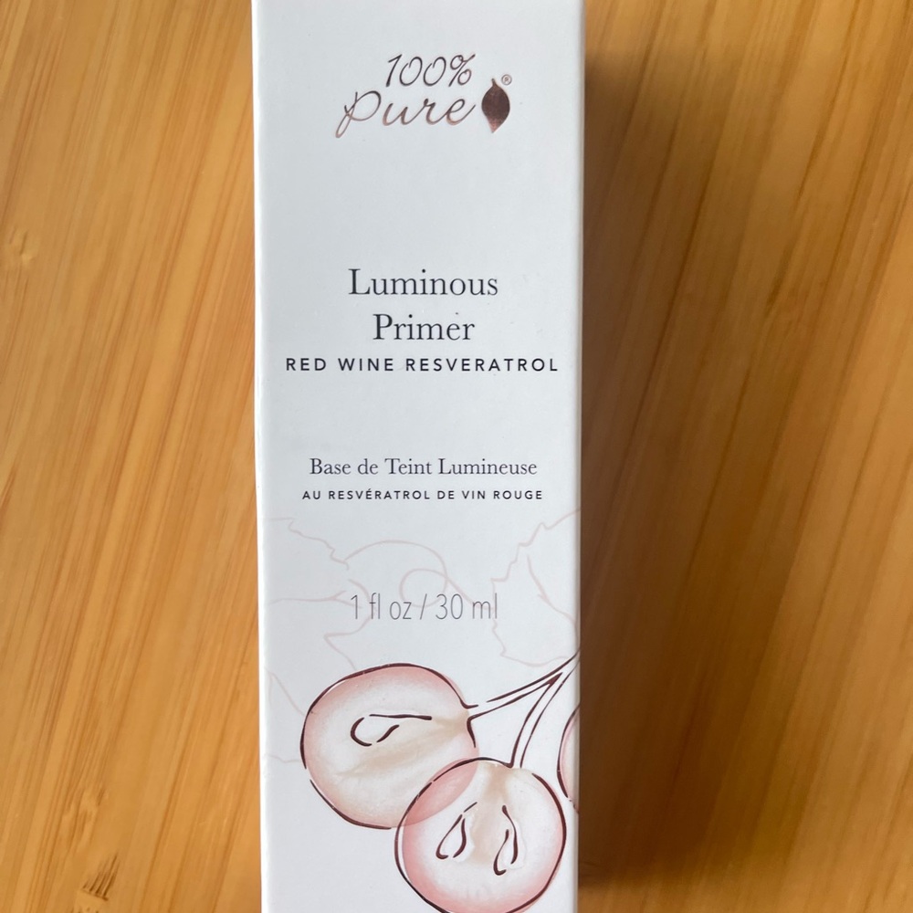 100% pure luminous primer red wine resveratrol.